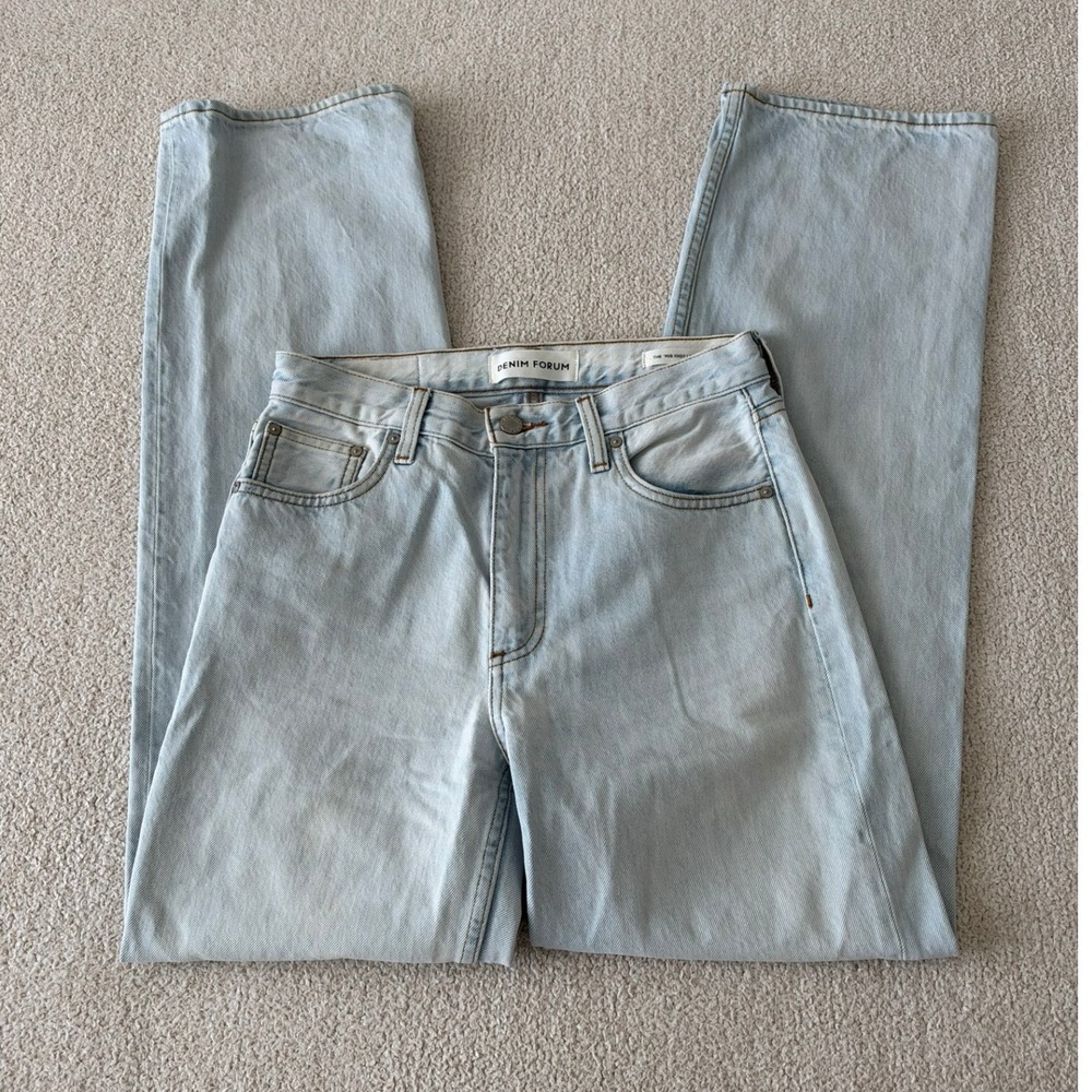 Aritzia Denim Forum The 90s Iggy Low Rise Baggy Jeans size 24 in Light Blue